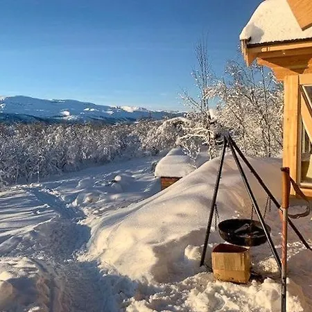 Log With Panoramic Views Of Hallingskarvet